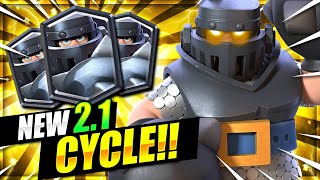 FASTEST MEGA KNIGHT CYCLE DECK EVER!! 2.1 ELIXIR!! THIS IS INSANE!! Clash Royale Mega Knight Cycle