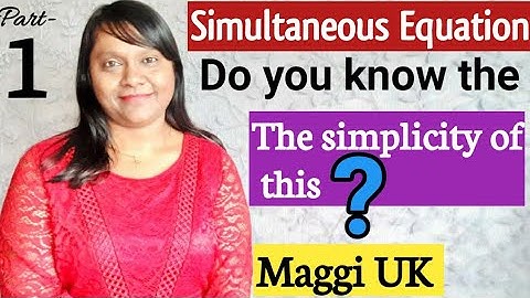 SIMULTANEOUS Equation-Elimination Method- Part 1|Solving simultaneous equation|Steps how to solve it