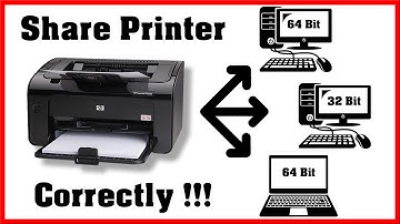 How to Properly Share a Printer Over a Network (32bit & 64bit Windows)