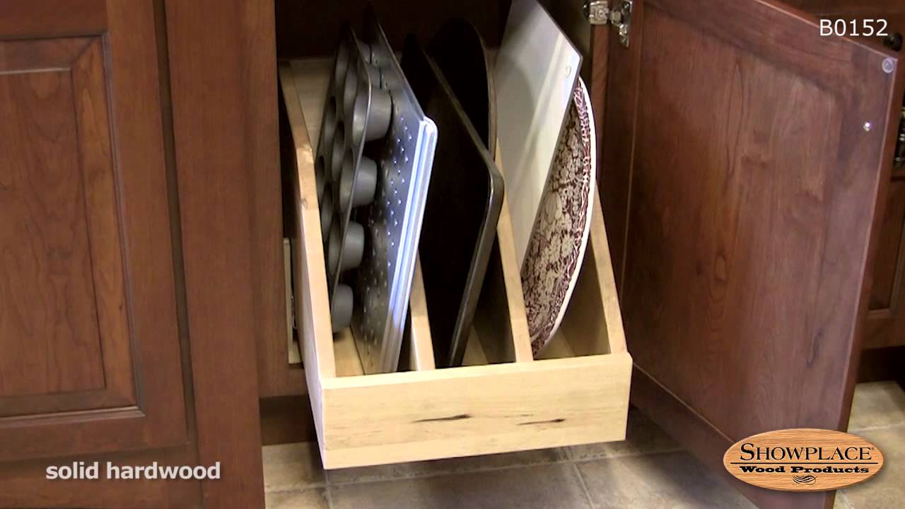 Pull-out tray storage - Showplace kitchen convenience accessories