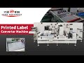 pvc transparent card label printing and punching die cutting machine with cross cutting unit