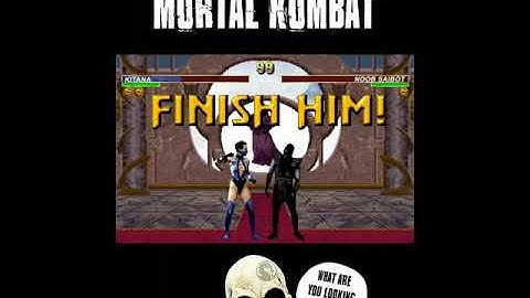 KITANA FATALITY FAIL | MORTAL KOMBAT 3 MEME#shorts