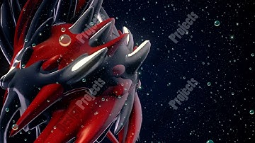 Abstract CGI motion graphics and animated background