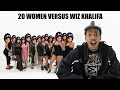 20 WOMEN VS 1 RAPPER Wiz Khalifa #Skinbone reaction video