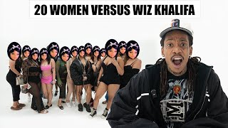20 WOMEN VS 1 RAPPER Wiz Khalifa #Skinbone reaction video