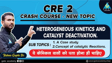 Lect #08 | CRE 2| Introduction:- Heterogeneous Kinetics Crash Course| By Bishnu Sir | CH | GATE 2021
