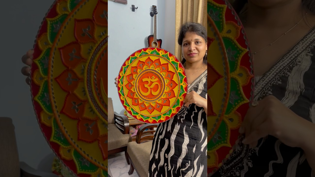 Easy Lippan art with Om 