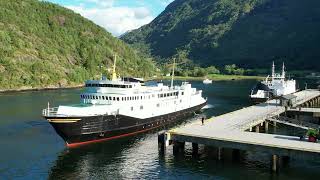 Dji Air 2S Mf Veøy Mooring For The Night At Hellesylt