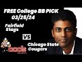 College Basketball Pick - Fairfield vs Chicago State Prediction, 3/25/2024 Free Best Bets & Odds