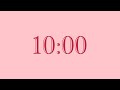 10-Minute Countdown Timer | Light Rose × Brick Red