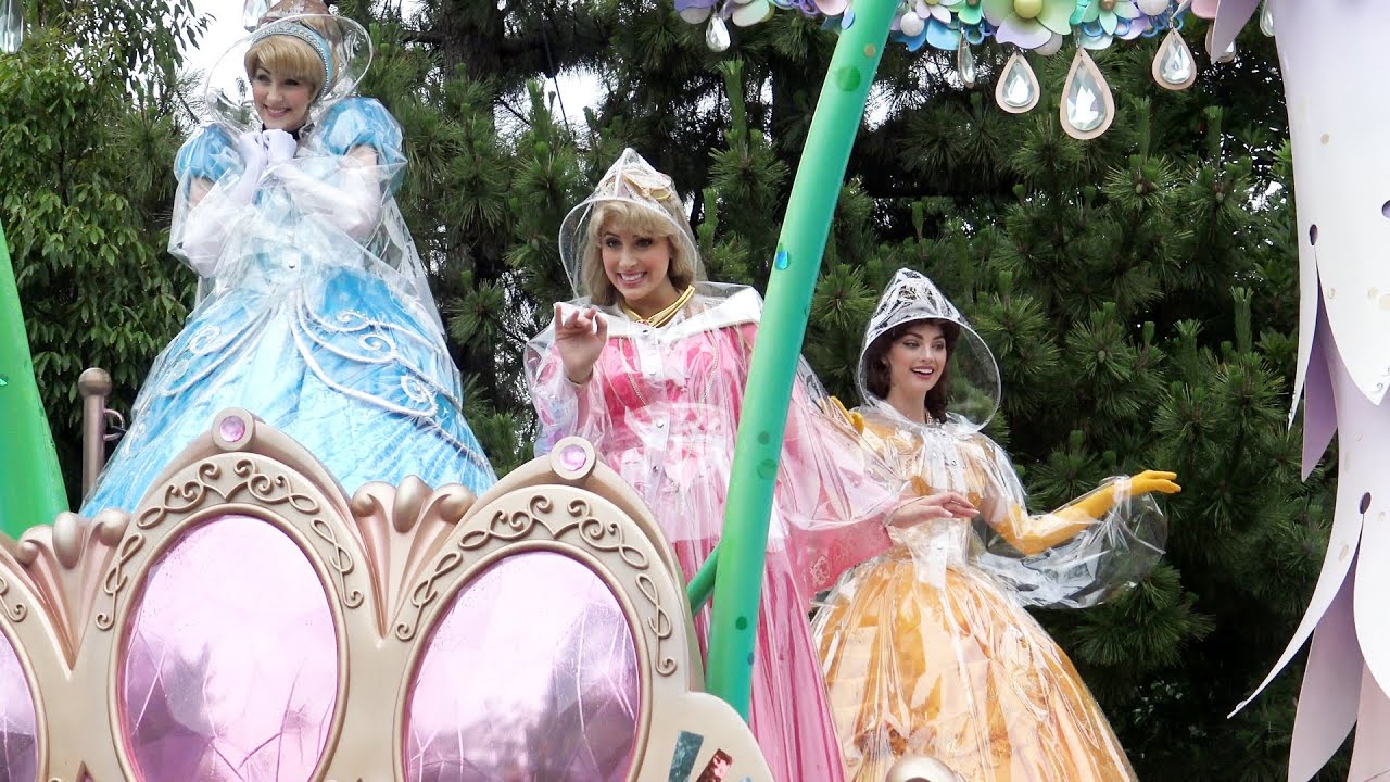 TDL 雨の中でも綺麗で素敵！「プリンセス in ハピネスイズヒア