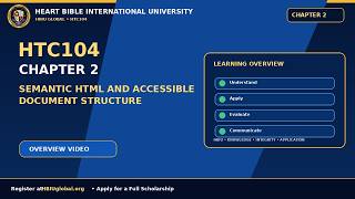 Chapter 2: Semantic HTML and Accessible Document Structure | HBIU Web Technologies Foundations