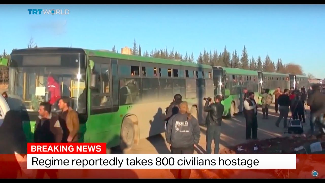 The Evacuation Of Aleppo: Regime reportedly takes 800 civilians hostage