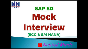 SAP SD Real time interview on 5 to 15 years experience. SAP SD Mock interview