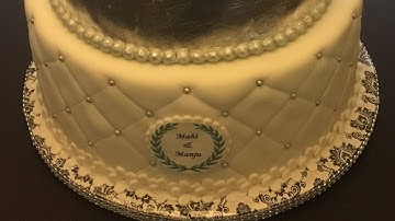 How to make a quilted pattern on a cake