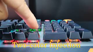 MeeTion Removable Palm Rest Rgb Mechanical Gaming Keyboard MK500