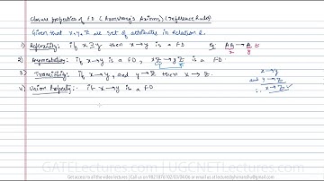 17 Closure Properties of Functional Dependencies | Armstrongs Axioms | Inference rules