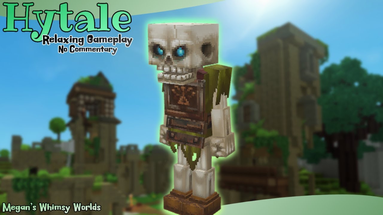 Hytale Relaxing Gameplay | Battling A SKELETON CAMP! - (No Commentary)