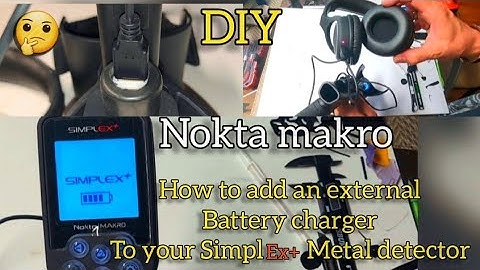 How to add an emergency battery charger to your Nokta Makro Simplex+