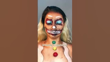 Thumbnail of Merry Christmas and happy Horrordays!! (Watch till the end 👀) #shorts #makeup #christmas