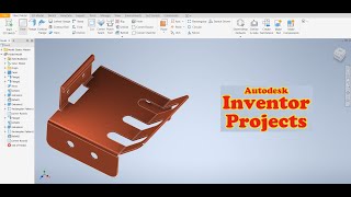 Autodesk Inventor Tutorial  Model #38 - Sheet metal
