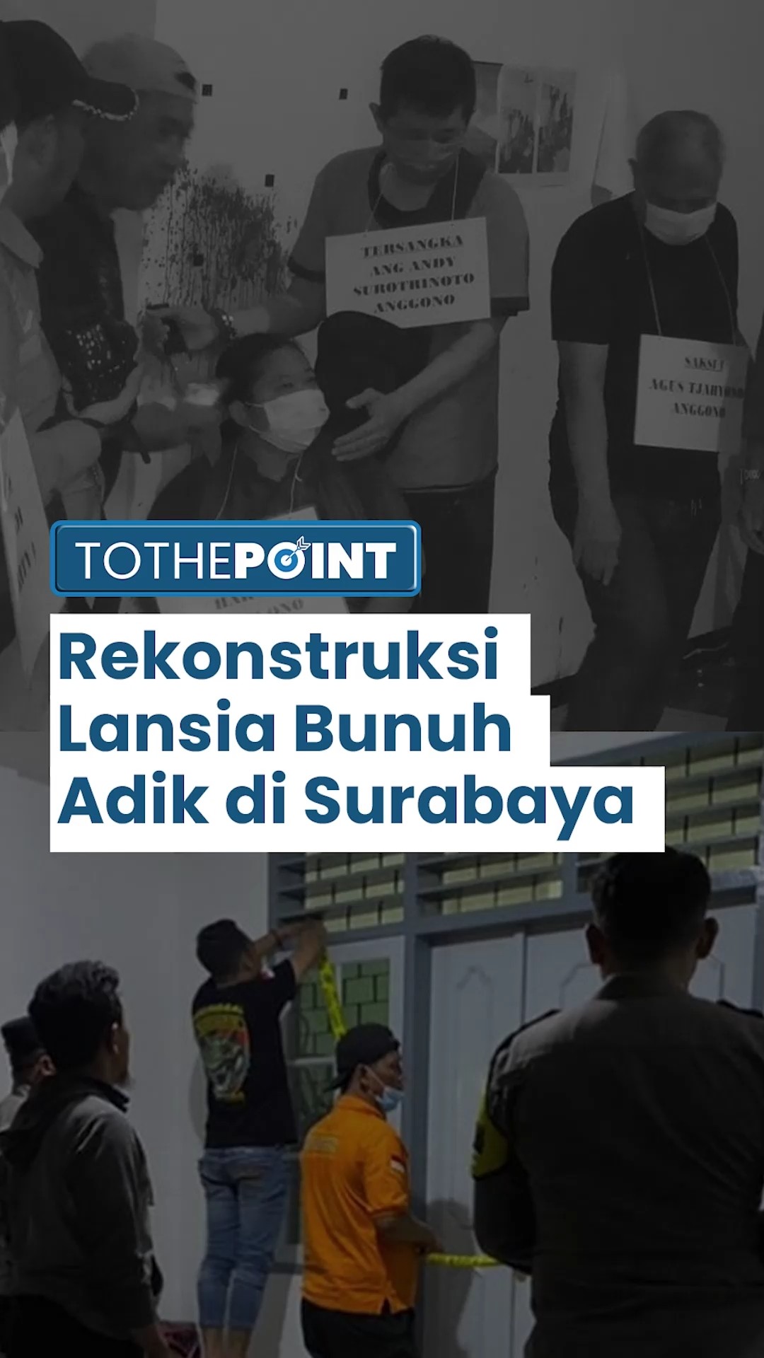 Rekonstruksi Lansia Pembunuh Adik dan Keponakan di Surabaya, Polisi: Tak Ada Cekcok sebelum Kejadian