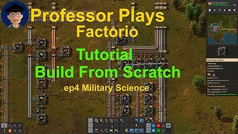 Factorio Tutorial Build From Scratch ep4 Military Science