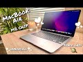 MacBook Air M2 {Space Grey} 🪐aesthetic unboxing + setup 💫