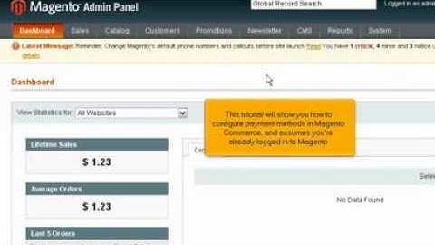 How to configure payment methods in Magento Commerce