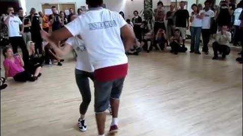 Karina Carvalho & Rodrigo Oliveira - Zouk workshop demo @ Amsterdam Zouk Congress 2012