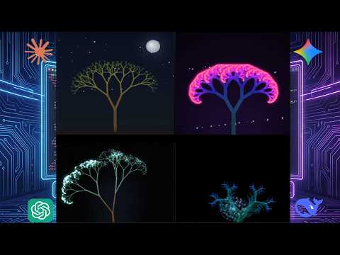 AI BATTLE:Fractal Tree| Black Hole | Maze with Water