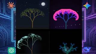 AI BATTLE:Fractal Tree| Black Hole | Maze with Water
