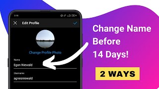 How To Change Instagram Name Before 14 Days | How To Change Instagram Name Within 14 Days