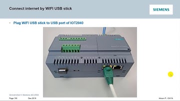 OnlineTraining IOT2040 : 05-B Connect Internet to IOT2040 by USB Wi Fi