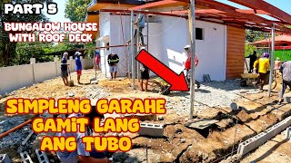 Simpleng Garahe gamit ang Tubo at Mga Dapat mong Malaman sa Pag-gawa ng Kusina at iba pa Part 5.