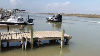 Big Block Chevy Airboat Startup and take off!