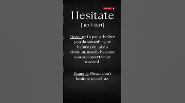 Pronounce HESITATE the right way #shorts #shortsvideo #pronunciation #english #Hesitate #viral