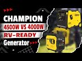 Champion 4500W vs 4000W – Best RV-Ready Portable Generator?