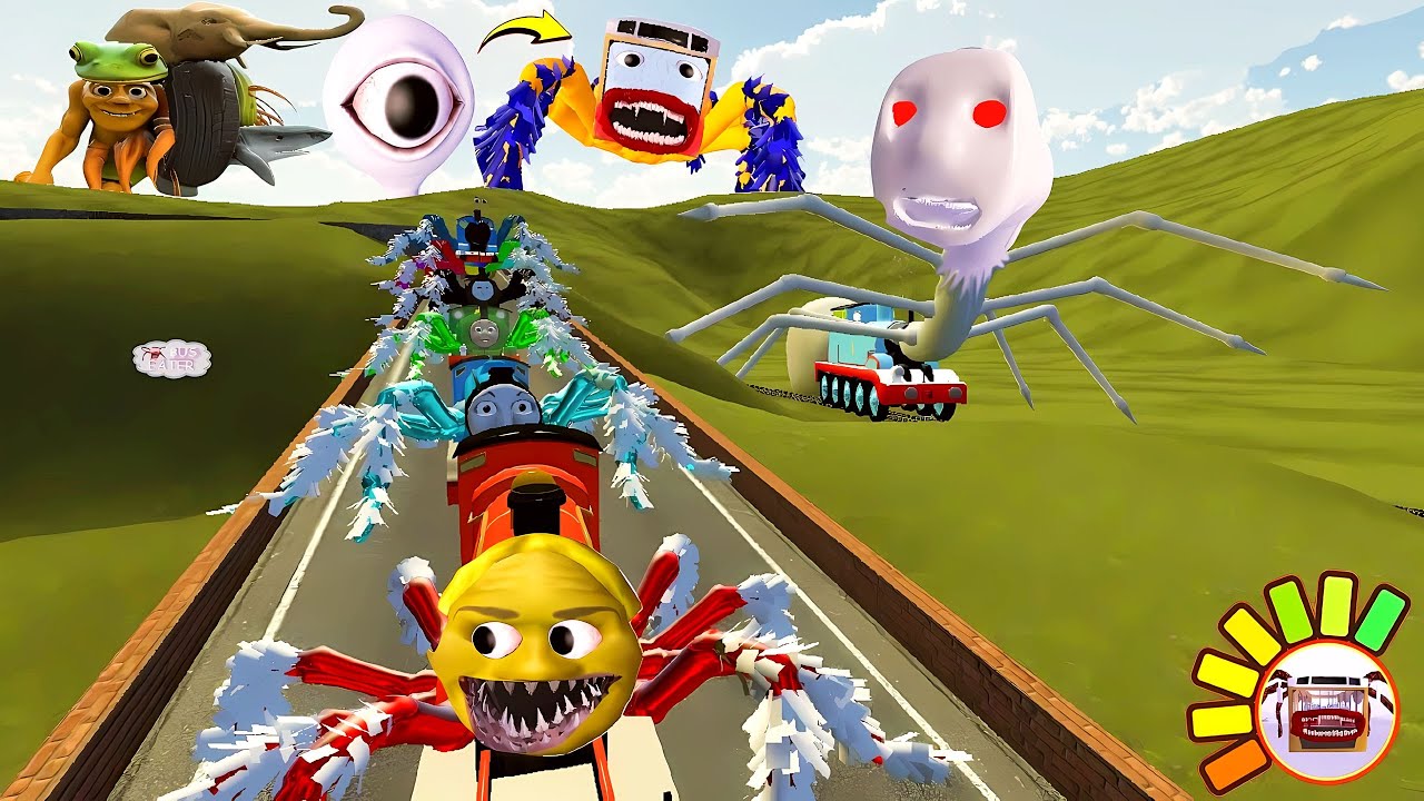 ALL MONSTERS: Italian Brainrot Final Boss, Bus Eater,Thomas Train, Lin Gang Melon, Eye Tower (GMOD)