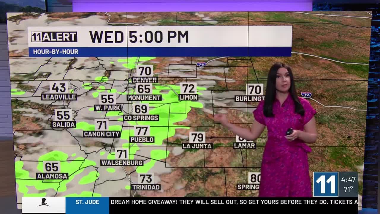 Shower and storm chances Thursday - YouTube