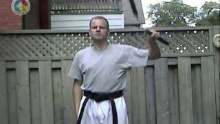 nunchaku 6 way combo attack front view