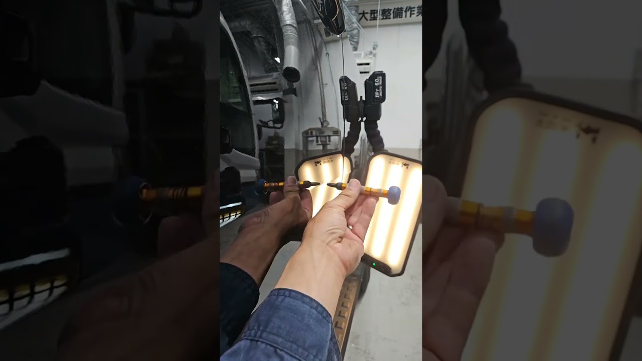 TOYOTAランドクルーザーのドア硬いプレスラインの凹みをデントリペアでスピードリペア! #無塗装鈑金 #dentrepair#無塗装鈑金#ならし鈑金#パテ無し鈑金