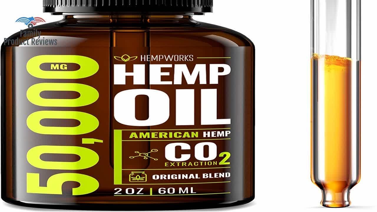 Hemp Oil 50000 MG EXTRA EFFICACY Stress & Anxiety Relief Made in