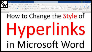 How to Change the Style of Hyperlinks in Microsoft Word