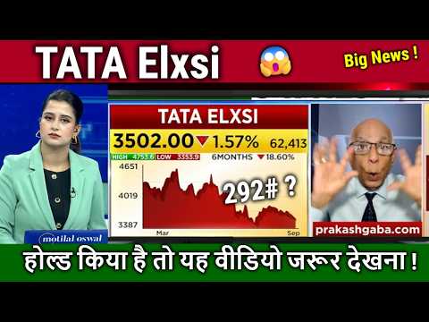 TATA Elxsi share latest news,tata elxsi share analysis prakas gaba,result,target tomorrow
