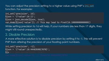 Handling Floating Point Precision Issues with PHP