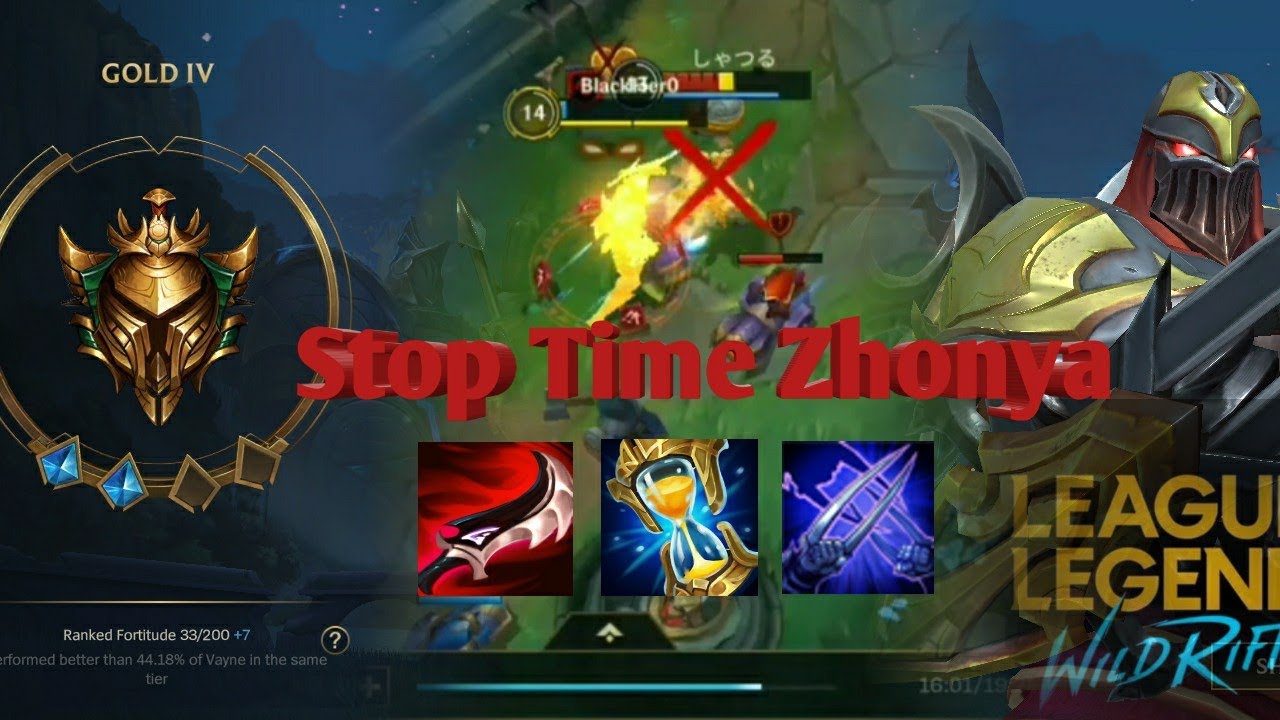 Wild Rift / Silver 1 promoted to Gold 4 / Unlocked Reward | Glorious Lulu | Zed Gameplay with Zhonya