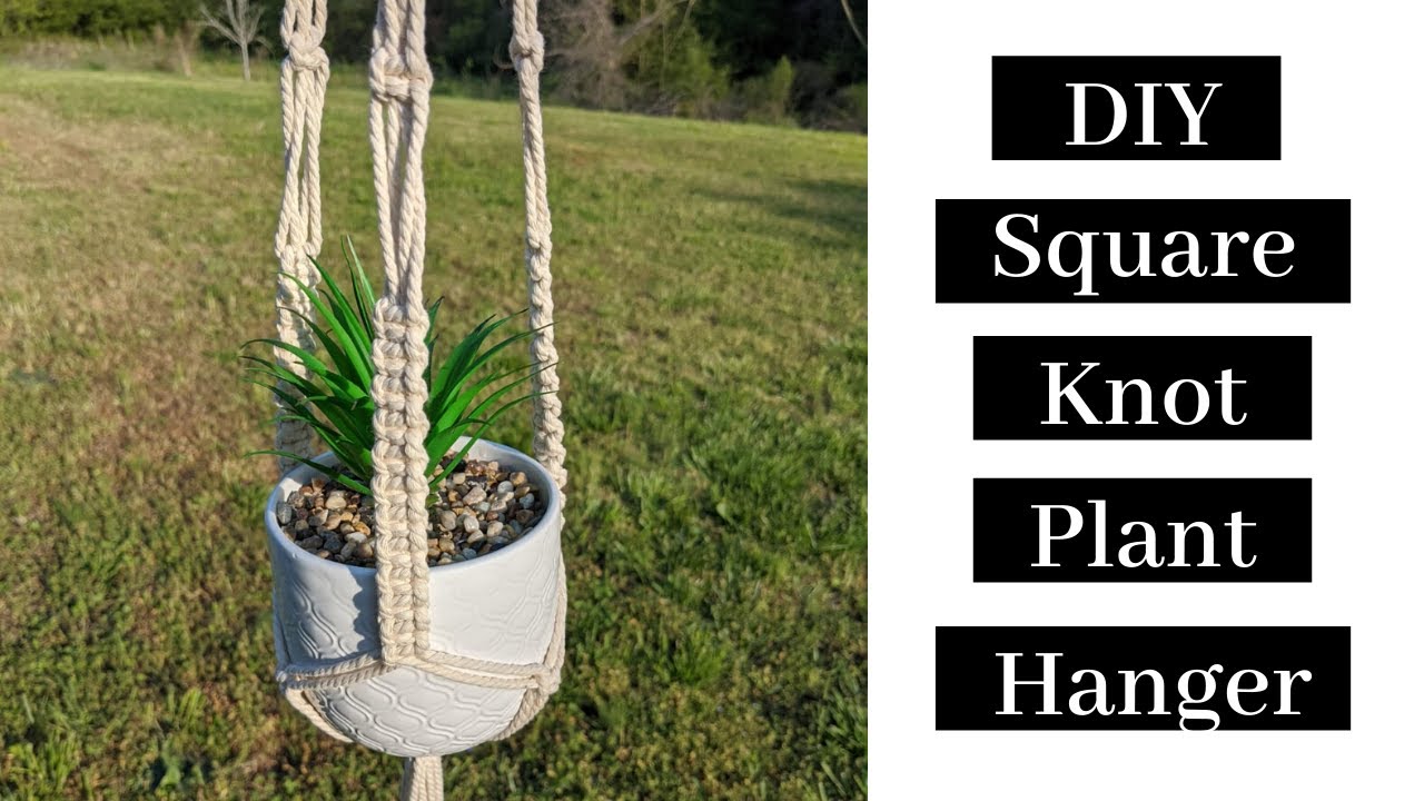 Macrame Basics: How to Make a Macrame Hanging Planter — House