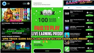 RAZER CORTEX SILVER EARNING TRICK 2021 | DAILY 250 SILVER PAID TO PLAY | VPN TRICK DONT MISS screenshot 5