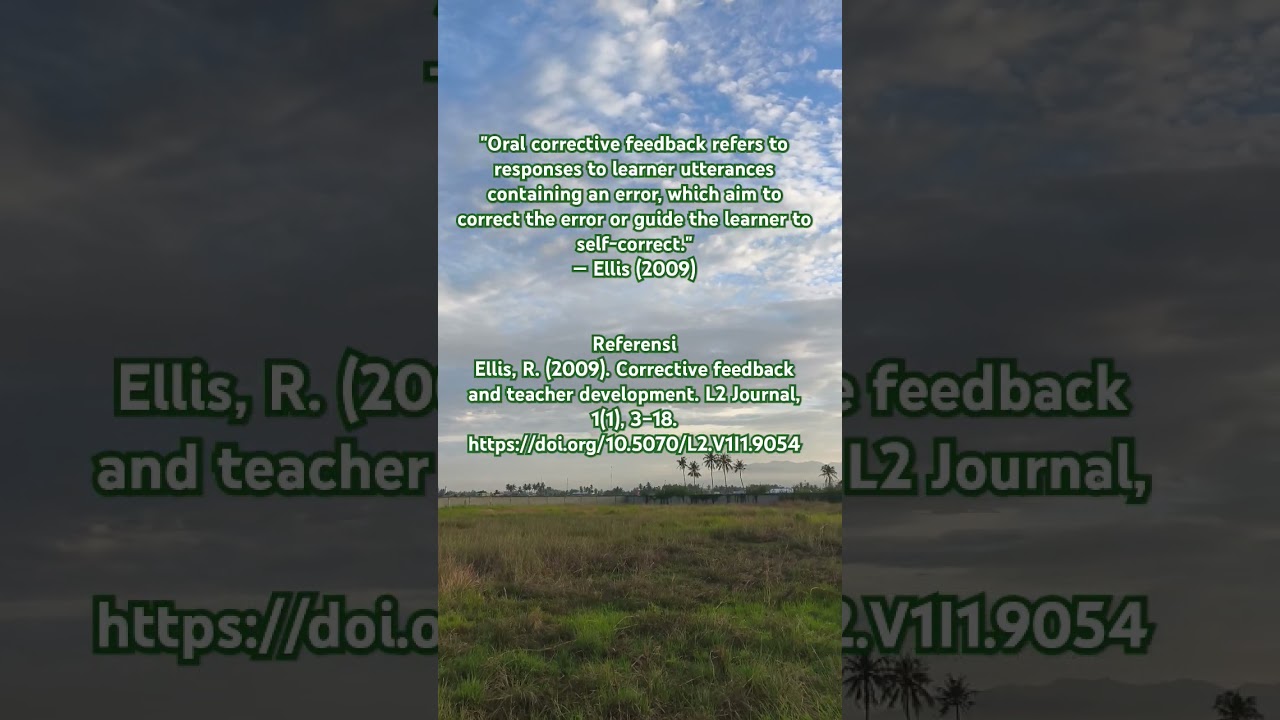 Oral Corrective Feedback 